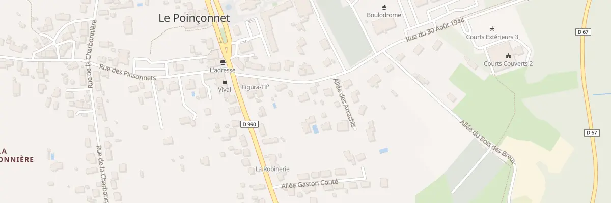 Plan du 6 Rue du 30 Aout 1944 au Poinçonnet