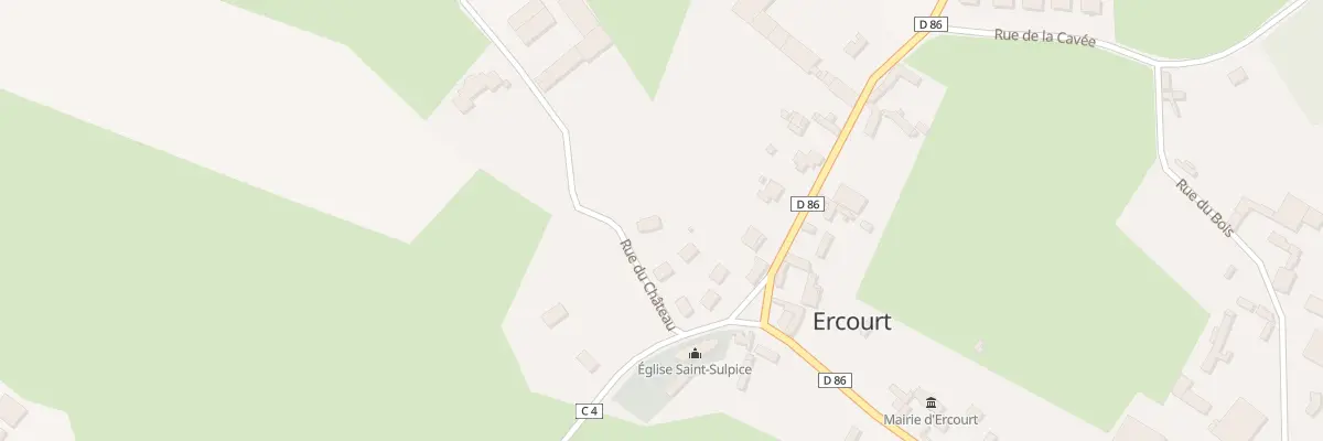 Plan du 6 Rue du Chateau à Ercourt