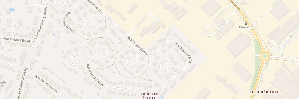 Plan du 21 Rue Roland Garros à Châteauroux