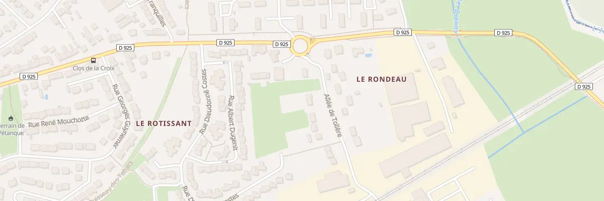 Plan du 10 All de Tolière à Châteauroux