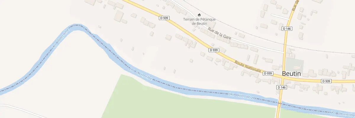 Plan du 69 Rte Nationale à Beutin