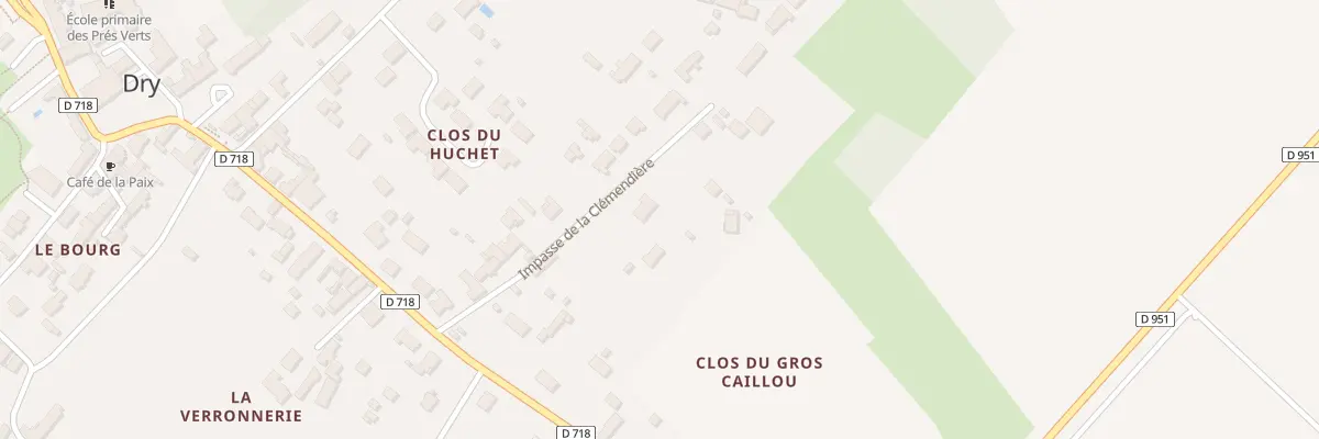 Plan du 180 Imp de la Clémendière à Dry