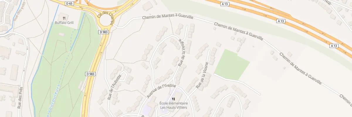 Plan du 24 Rue de la Vesgre à Mantes-la-Ville