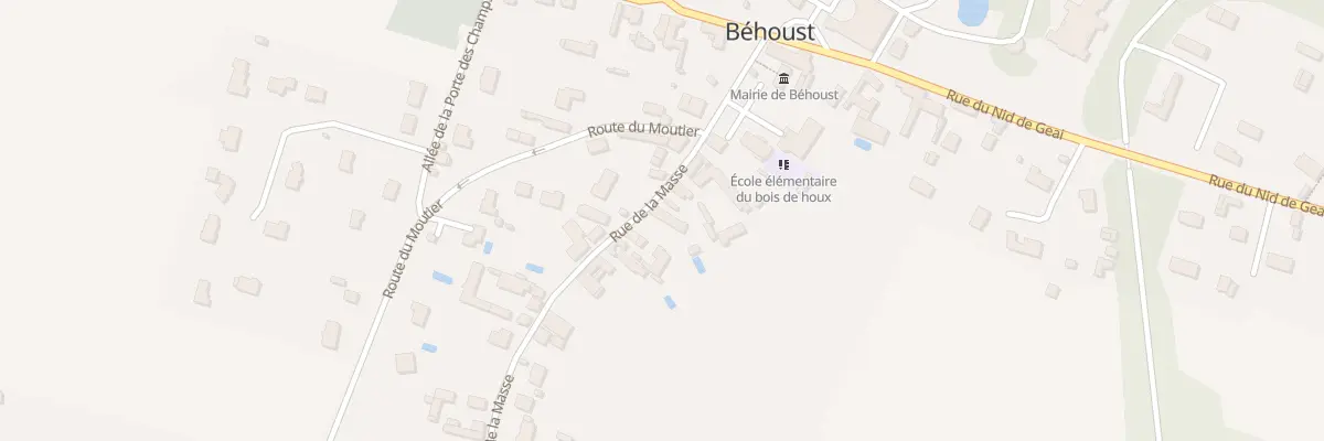 Plan du 9 Rue de la Masse à Béhoust