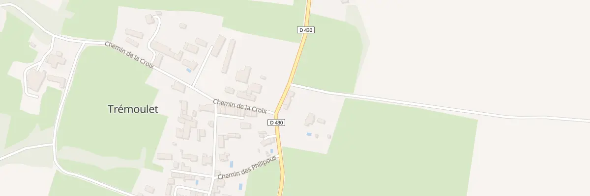 Plan du 43 Camps Grand et Les Pres à Trémoulet