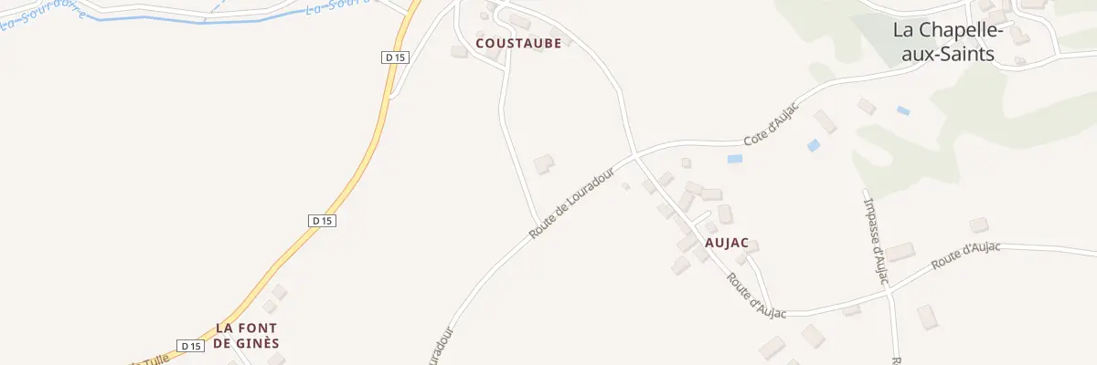 Plan du 5171 Coustaube à La Chapelle-aux-Saints