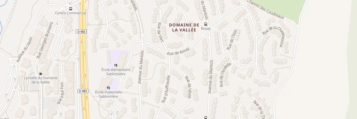 Plan du 3 Rue d’Auffreville à Mantes-la-Ville
