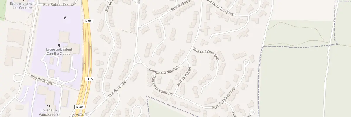 Plan du 68 Av du Mantois à Mantes-la-Ville