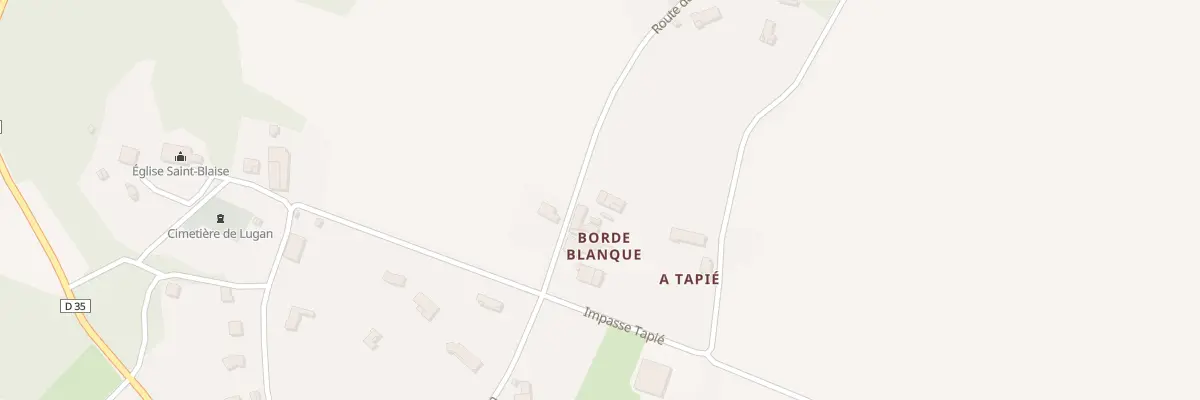 Plan du 5001 Borde Blanque à Lugan
