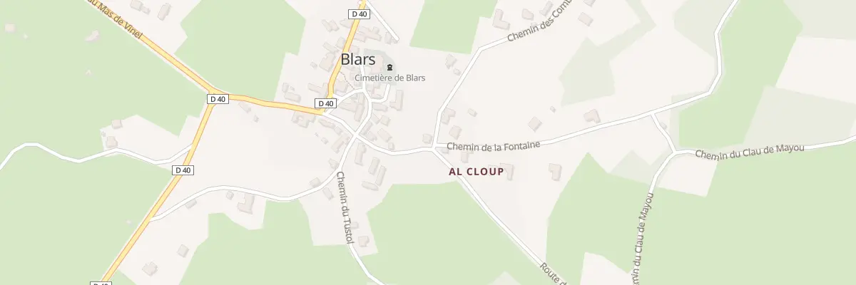 Plan du 15 Chem des Combels à Blars