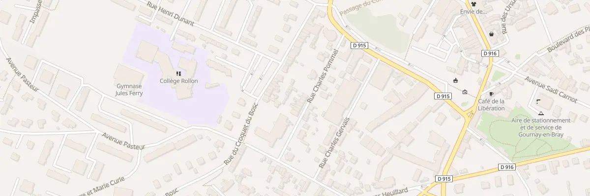 Plan du 22 Rue Charles Pommel à Gournay-en-Bray