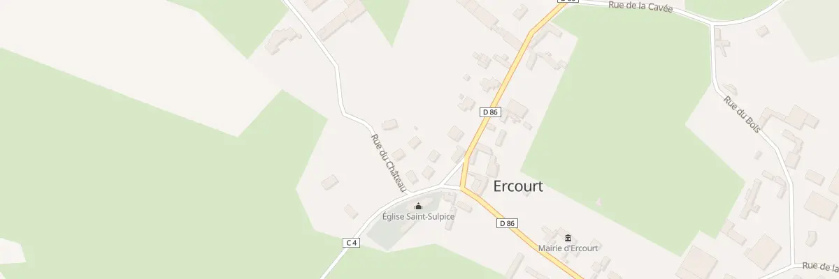 Plan du 4B Rue du Chateau à Ercourt