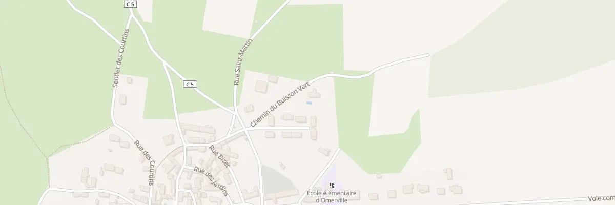 Plan de Che du Vert Buisson à Omerville