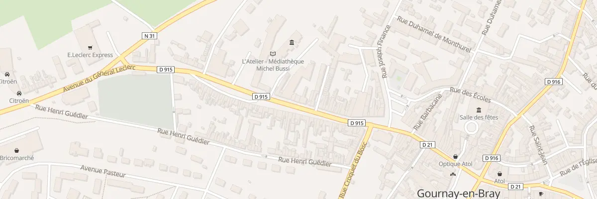 Plan du 38 Av du Général Leclerc à Gournay-en-Bray