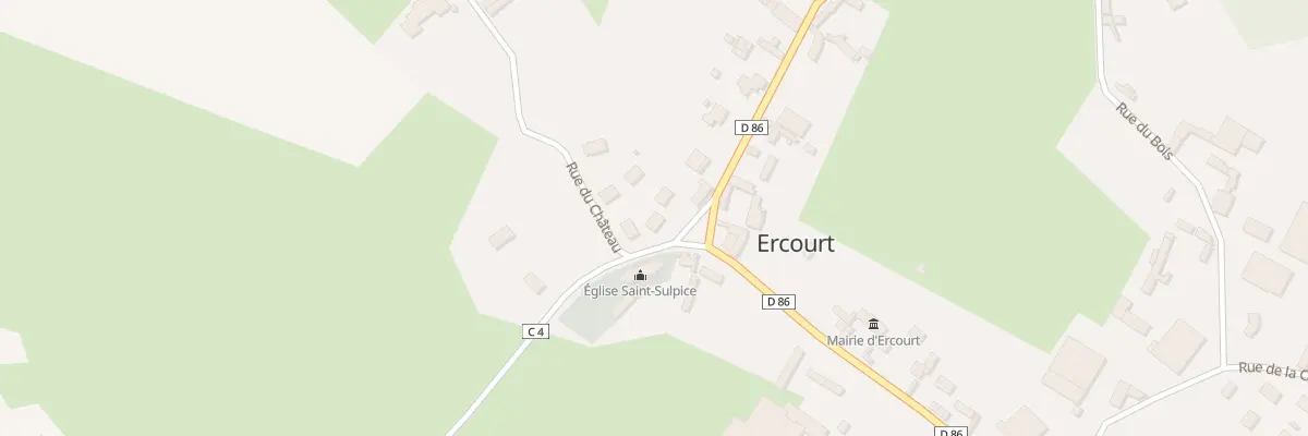 Plan du 2B Rue du Chateau à Ercourt