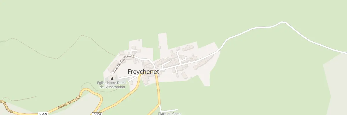 Plan du 21 Freychenet à Freychenet