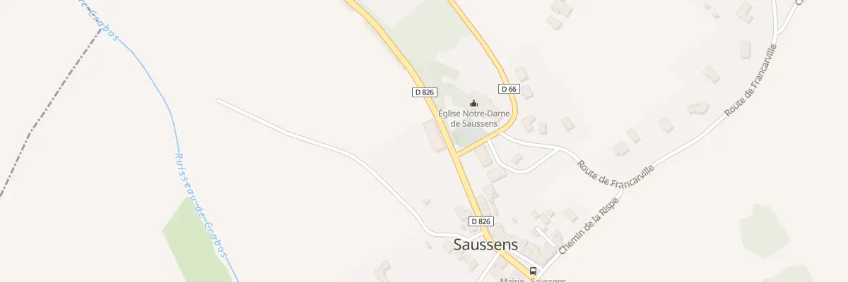 Plan du 13 Le Village à Saussens