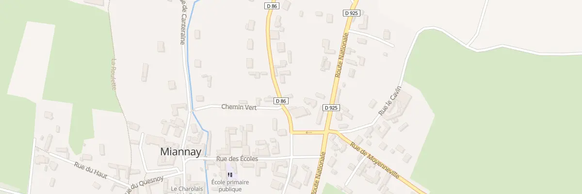 Plan du 2 Rue de Cahon-Gouy à Miannay