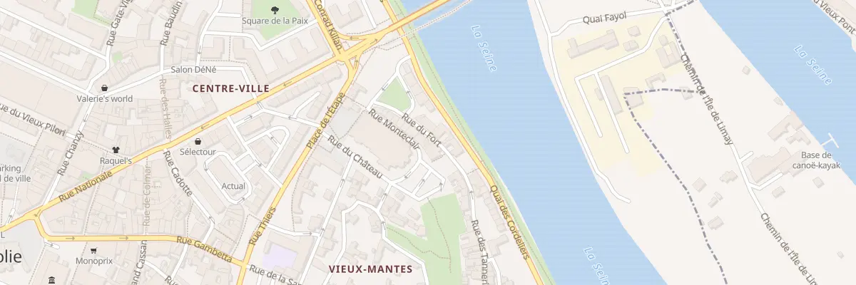 Plan du 7 Rue du Fort à Mantes-la-Jolie