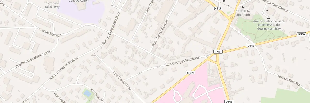 Plan du 23 Rue Charles Gervais à Gournay-en-Bray