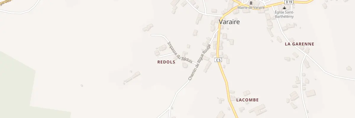 Plan du 5189 Redols à Varaire