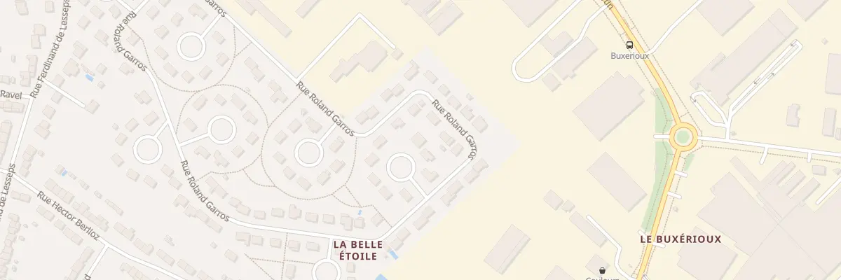 Plan du 80 Rue Roland Garros à Châteauroux