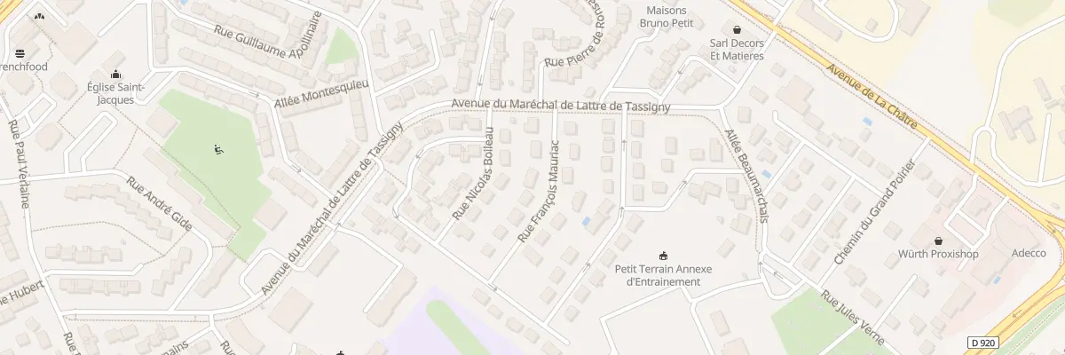 Plan du 6 Rue Francois Mauriac à Châteauroux