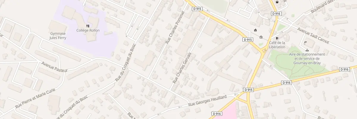 Plan du 9006 Rue Charles Gervais à Gournay-en-Bray