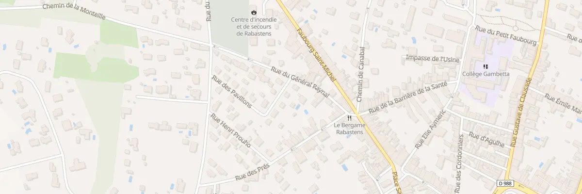 Plan du 3 Rue des Pavillons à Rabastens