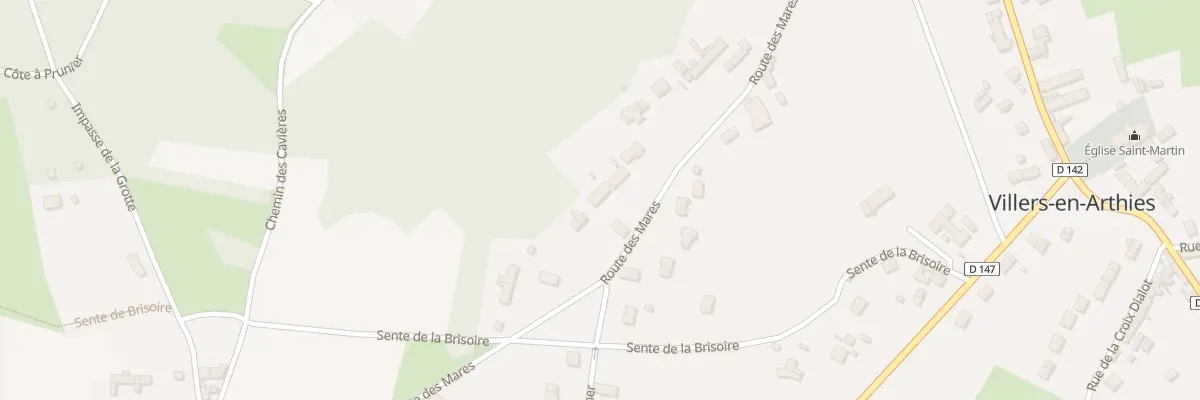 Plan du 35 Rte des Mares à Villers-en-Arthies