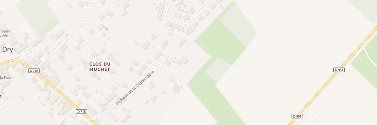 Plan du 266 Imp de la Clémendière à Dry
