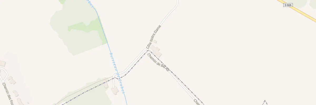Plan du 9 Cote de Notre Dame à Saussens