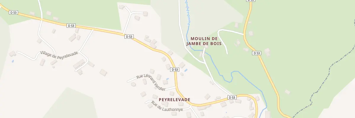 Plan du 5317 Pont de Peyrelevade à Naves