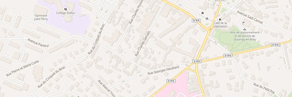 Plan du 9011 Rue Charles Gervais à Gournay-en-Bray