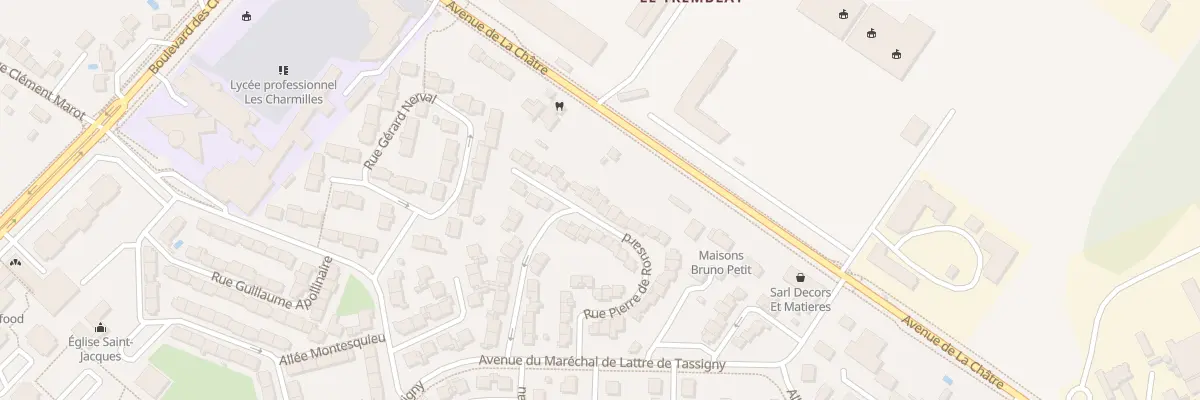 Plan du 36 Rue Pierre de Ronsard à Châteauroux