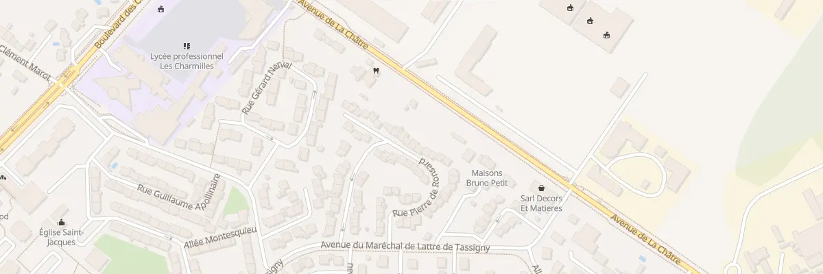 Plan du 34 Rue Pierre de Ronsard à Châteauroux