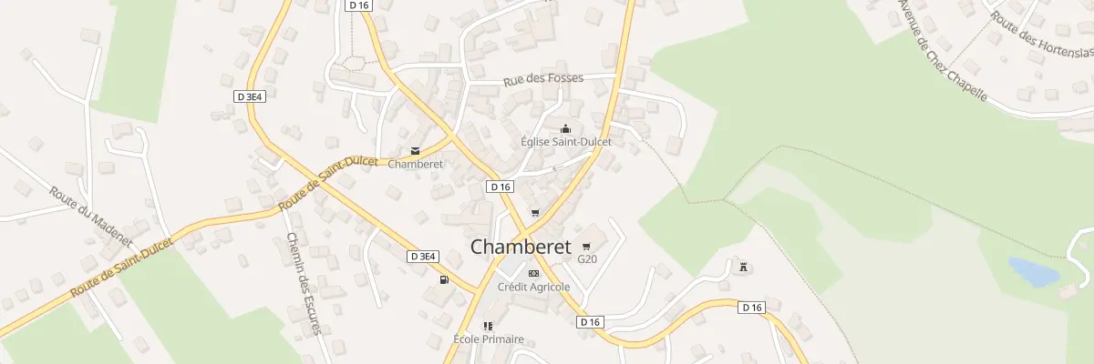 Plan du 4 Rue Saint Nicolas à Chamberet