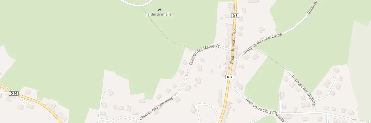 Plan du 9 Rue des Marvents à Chamberet