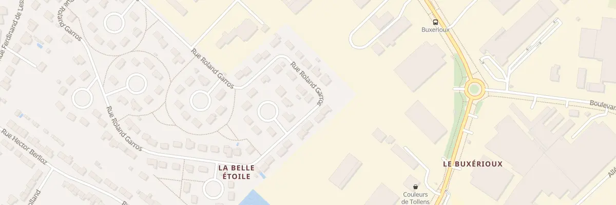 Plan du 74 Rue Roland Garros à Châteauroux
