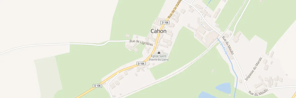 Plan du 2 Rue de Lignières à Cahon