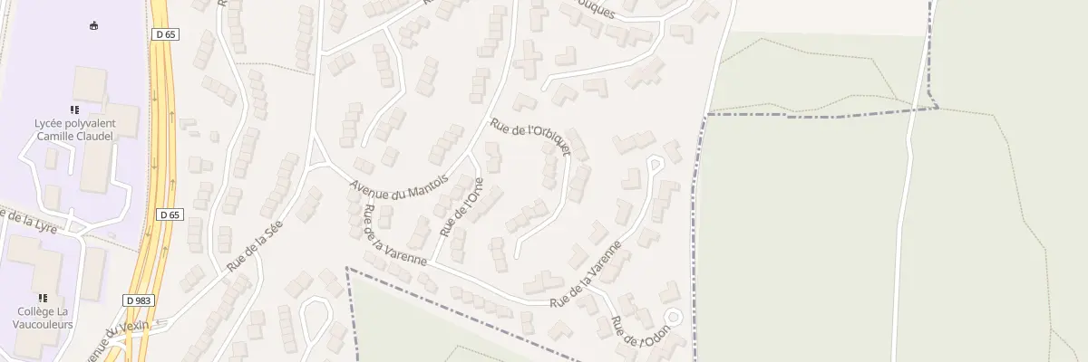 Plan du 8 Rue de l’Orbiquet à Mantes-la-Ville