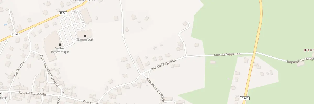 Plan du 16 Rue de l’Aiguillon à Seilhac
