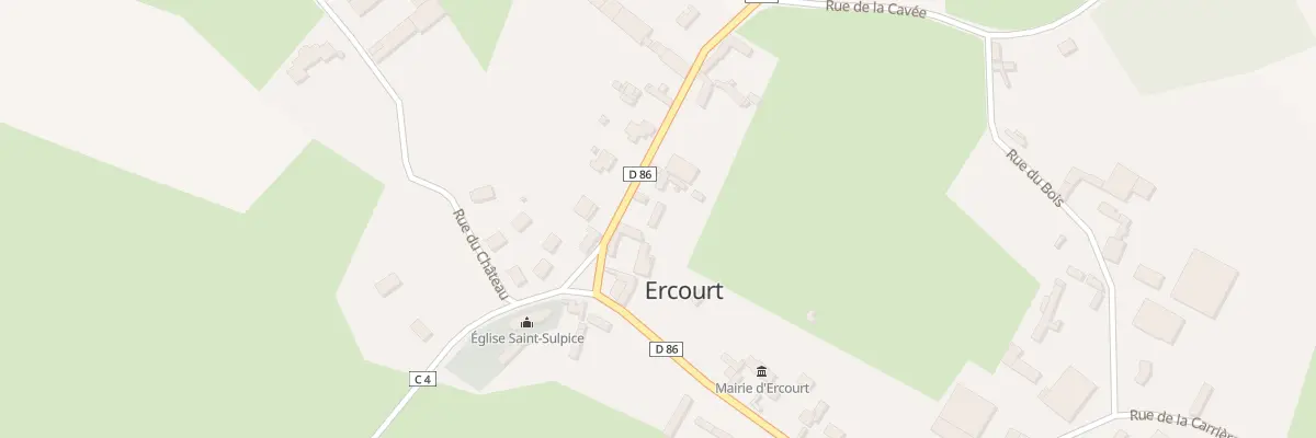 Plan du 4 Rue du Calvaire à Ercourt