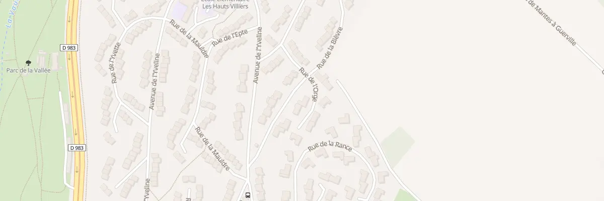 Plan du 2 Rue de l’Orge à Mantes-la-Ville