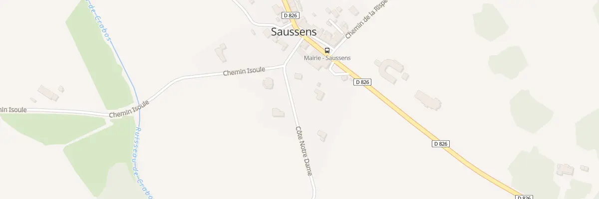 Plan du 3 Cote de Notre Dame à Saussens