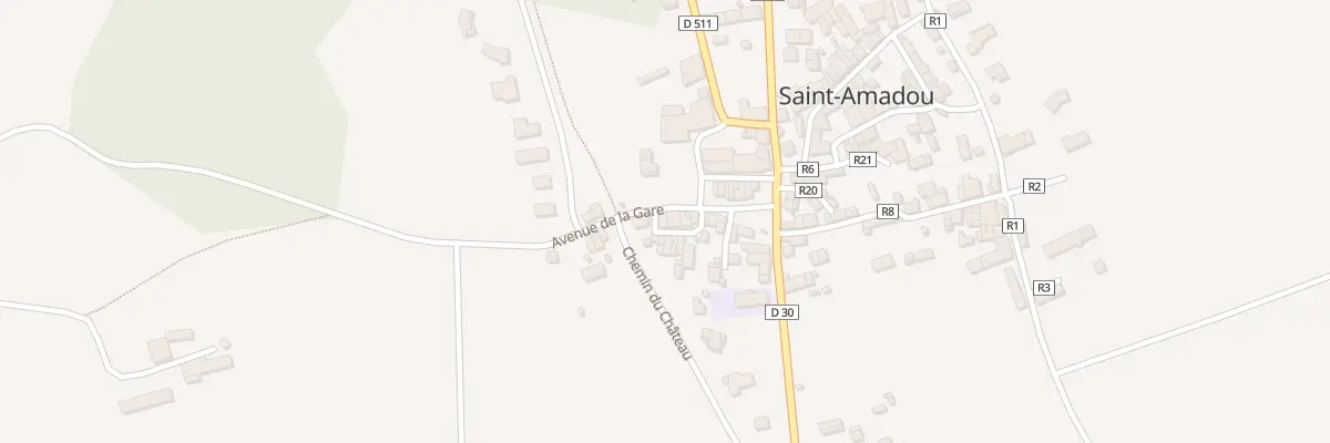 Plan du 15 Av de la Gare à Saint-Amadou