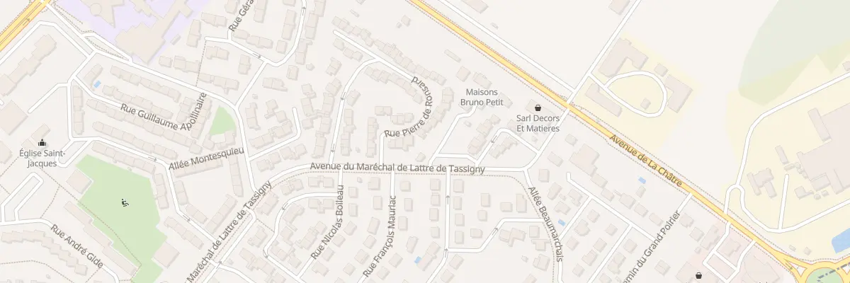 Plan du 8 Rue Pierre de Ronsard à Châteauroux