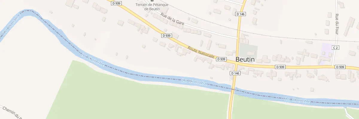 Plan du 57 Rte Nationale à Beutin