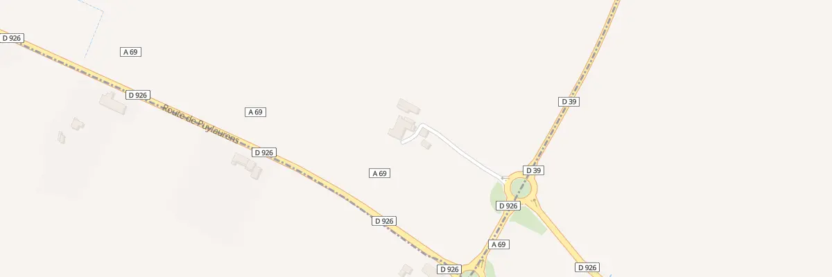 Plan du 3 Rte de Puylaurens à Teulat