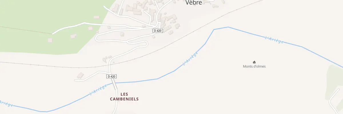 Plan du 105 La Paichere à Vèbre